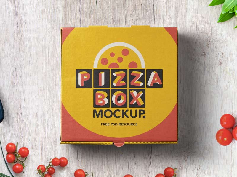 Download Pizza Box Mockup - Free PSD | DesignerMill